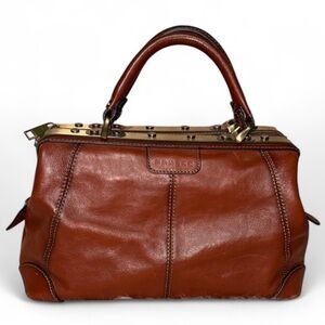 Banuce Full Grain Italian Leather Doctor Bag